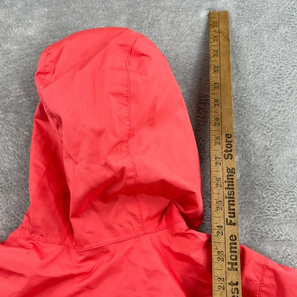 Eddie Bauer Hooded Rain Jacket 12 Coral Pink Kids Lightweight Outdoor Gorpcore